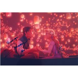 Tangled Rapunzel Mandy Moore Zachary Levi Signed Photo