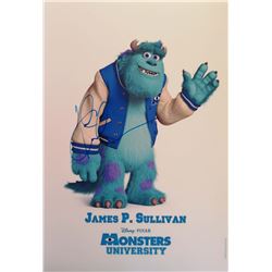 Monsters University Sulley John Goodman Signed Photo