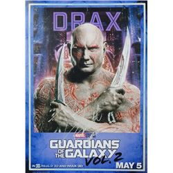 Guardians of The Galaxy 2 Dave Bautista Signed Photo
