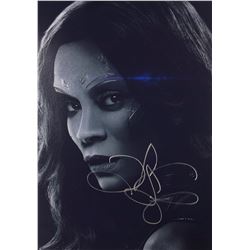 Avengers Endgame Zoe Saldana Signed Photo