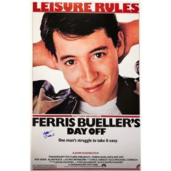Ferris Bueller's Day off Poster Matthew Broderick Mia Sara Alan Ruck Autographed Signed