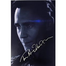 Avneger Endgame Photo Tom Hiddleston Autographed Signed