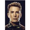 Image 1 : Avneger Original 6 Photo Chris Evans Autographed Signed