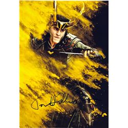 Thor Photo Tom Hiddleston Autographed Signed