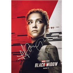 Black Widow Photo Florence Pugh Autographed Signed