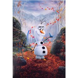 Frozen 2 Olaf Photo Josh Gad Autographed Signed