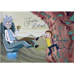 Rick n Morty Harry Dan Harmon Justin Roiland Photo Autographed Signed