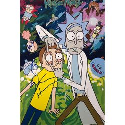 Rick n Morty Harry Dan Harmon Justin Roiland Photo Autographed Signed