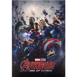 Marvel Avengers Mini Poster Stan Lee Signed