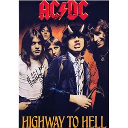 ACDC Angus Young Brian Johnson  Photo Autograph
