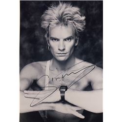 Sting Photo Autographed Signed