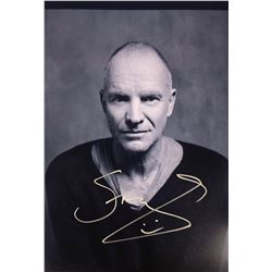 Sting Photo Autographed Signed