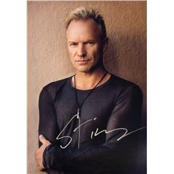 Sting Photo Autographed Signed