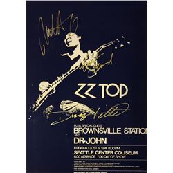 ZZ Top Frank Bearl Photo Autographed Signed