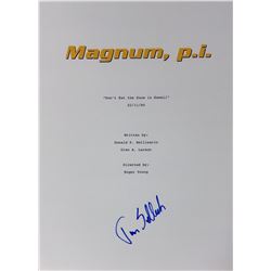 Magnum PI Script Cover Signed Tom Selleck
