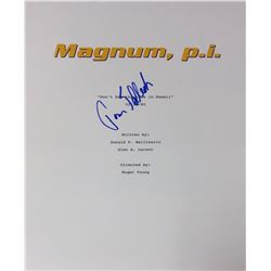 Magnum PI Script Cover Signed Tom Selleck