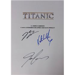 Titanic Signed Script Cover Leonardo DiCaprio