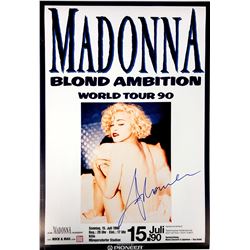 Autograph Signed Madonna Poster