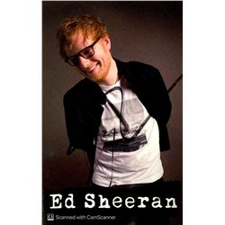 Autograph Signed Ed Sheeran Card