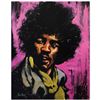 Image 1 : "Jimi Hendrix (Purple Haze)" Limited Edition Giclee on Canvas (28" x 35") by Dav
