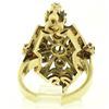 Image 8 : 14k Yellow Gold .90 ctw Round Diamond Black Enamel Marquise Cocktail Ring