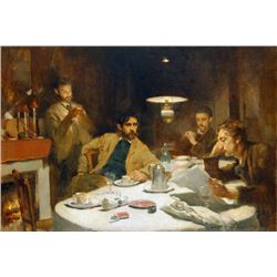 Willard Metcalf - The Ten Cent Breakfast