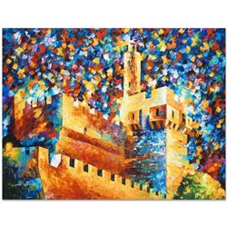 Leonid Afremov (1955-2019) "David's Citadel" Limited Edition Giclee on Canvas, N