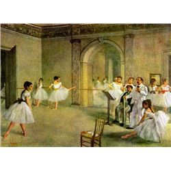 Edgar Degas - Hall Of The Opera Ballet In The Rue Peletier