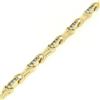 Image 4 : 14K Yellow Gold 7" 2.16 ctw Channel Set Round Brilliant Diamond Tennis Bracelet