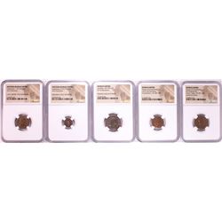 Lot of (5) Ancient Roman Empire Coins NGC Certified