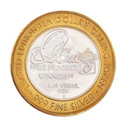 .999 Fine Silver El Cortez Hotel & Casino Las Vegas $10 Limited Edition Gaming Token
