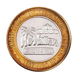 .999 Silver Westward Ho Casino Las Vegas $10 Casino Limited Edition Gaming Token