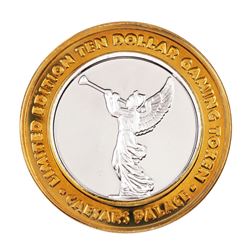 .999 Silver Caesars Palace Las Vegas, Nevada $10 Casino Limited Edition Gaming Token