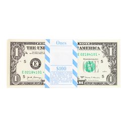 Pack of (100) Consecutive 2017 $1 Federal Reserve STAR Notes Richmond