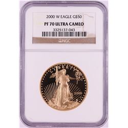2000-W $50 Proof American Gold Eagle Coin NGC PF70 Ultra Cameo