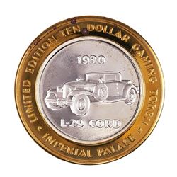 .999 Silver Imperial Palace Hotel & Casino Las Vegas $10 Limited Edition Gaming Token