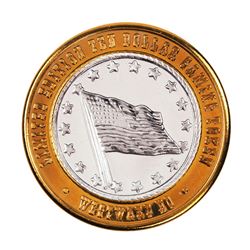 .999 Silver Westward Ho Casino Las Vegas $10 Casino Limited Edition Gaming Token