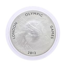 2012 Great Britain Ten Pounds London Olympic Games 5 Oz. Silver Coin