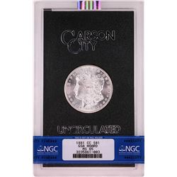 1881-CC $1 Morgan Silver Dollar Coin GSA Hoard Uncirculated NGC MS65