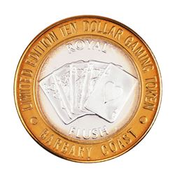 .999 Silver Barbary Coast Las Vegas, Nevada $10 Limited Edition Gaming Token