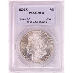 1879-S $1 Morgan Silver Dollar Coin PCGS MS65