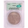 Image 1 : 1923 $1 Peace Silver Dollar PCGS MS64 CAC Old Green Holder