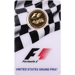 2016 $25 Proof Solomon Islands Formula One United States Grand Prix Gold Coin
