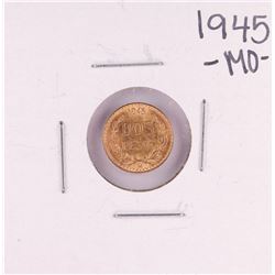 1945 Mexico Dos Pesos Gold Coin