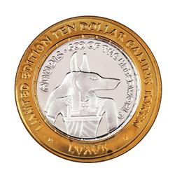 .999 Silver Luxor Las Vegas, Nevada $10 Casino Limited Edition Gaming Token