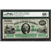 Image 1 : 1872 $50 State of South Carolina Revenue Bond Obsolete Note PMG Superb Gem Unc. 68EPQ