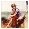 Image 1 : Pino (1939-2010) "Francesca" Limited Edition Giclee on Canvas