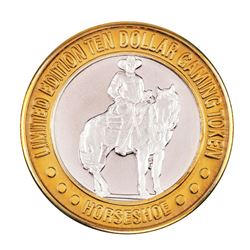 .999 Silver Binion's Horseshoe Las Vegas, NV $10 Casino Limited Edition Gaming Token