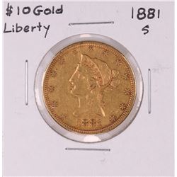 1881-S $10 Liberty Head Eagle Gold Coin