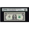 Image 1 : 1988A $1 Federal Reserve Note Mismatched Serial Number ERROR PMG Choice Fine 15